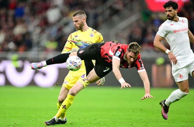Serie A -Milan-spids slipper med skrækken efter De Gea-kollision