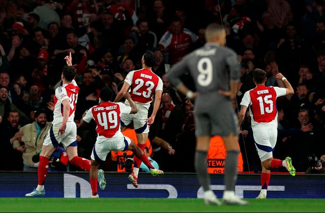 Champions League -SLUT: Arsenal - Real Madrid minut for minut