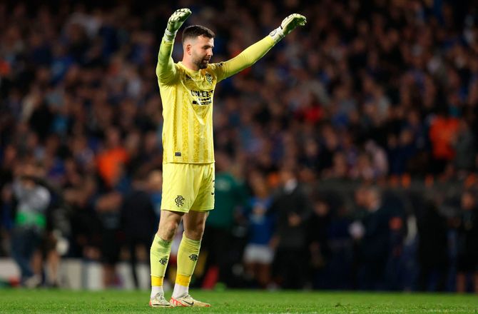 Europa League -Rangers-keeper reddede straffe: Ikke meget at lave