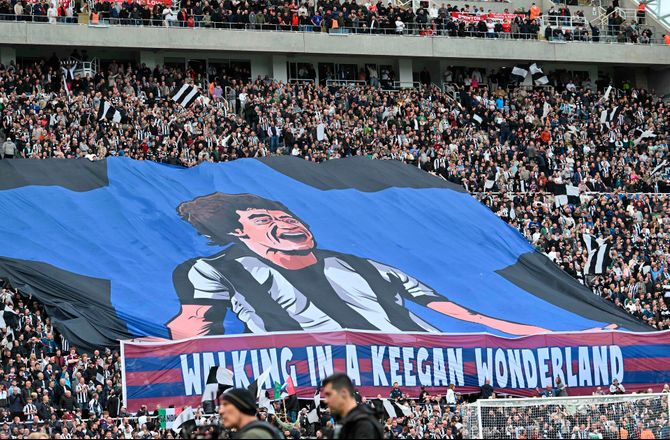 Premier League -Storslået Newcastle-tifo: Kevin Keegan hyldes