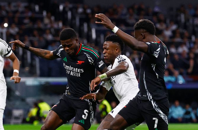 Champions League -SLUT: Real Madrid-Arsenal minut for minut