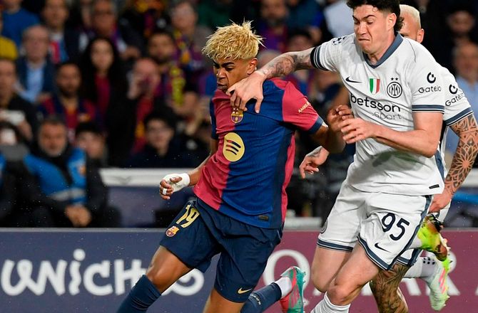 Champions League -SLUT: Barcelona - Inter minut for minut