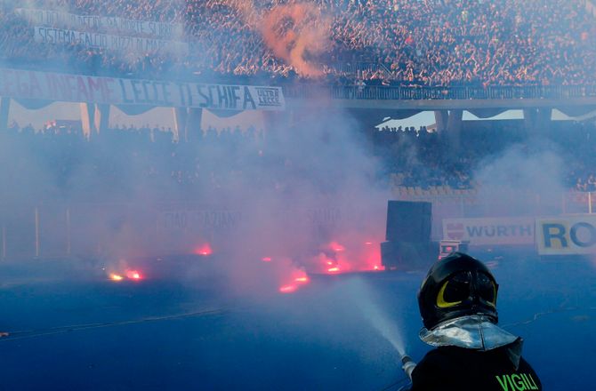 Serie A -Romerlys kastet på banen: Napoli øjner mesterskabet