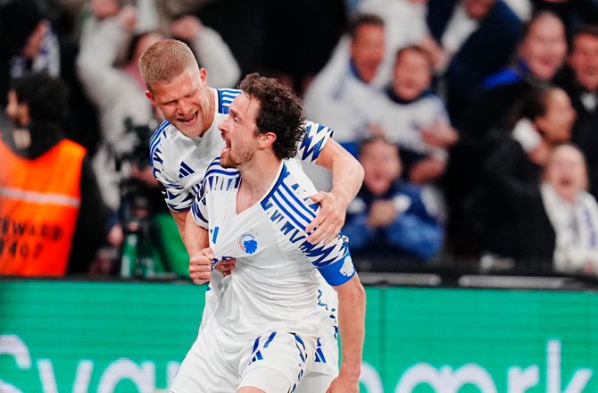 3F Superliga -Delaney fastholdt FCK's førsteplads i guldduel