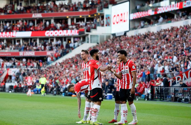 Æresdivisionen -PSV er millimeter fra det hollandske mesterskab