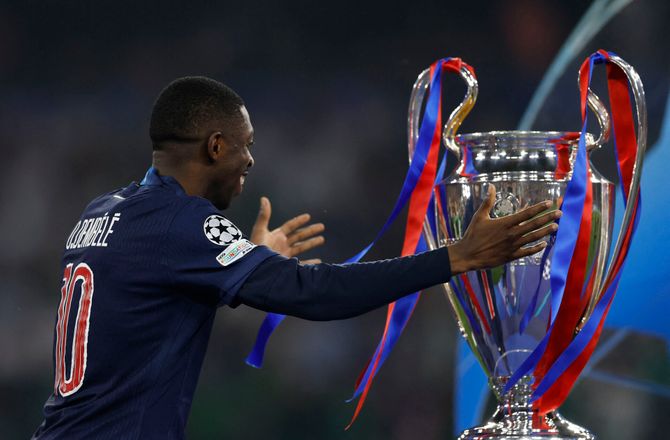 Ligue 1 -Mbappé håber på Dembélé til Ballon d'Or