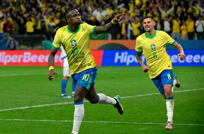 VM kval. CONMEBOL -Ancelotti roser Vinicius: Han dvæler ikke ved kritik
