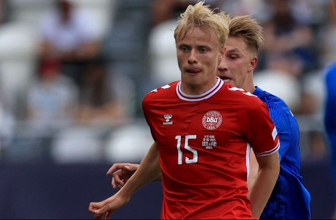 EM U21 -Kort debut: Højlund blev taget ud i pausen