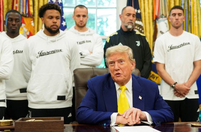 Juventus -Juve-spillere i bizart møde med Trump: Vildt underligt
