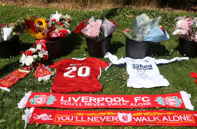 Premier League -Liverpool-spillere i sorg: Jota bliver aldrig glemt