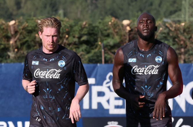 SSC Napoli -De Bruyne om Lukaku-konflikt: Alt i Napoli bliver blæst op