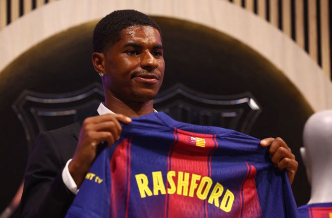 Træningskampe -Rashford taget ud efter 33 minutter i uofficiel Barca-debut