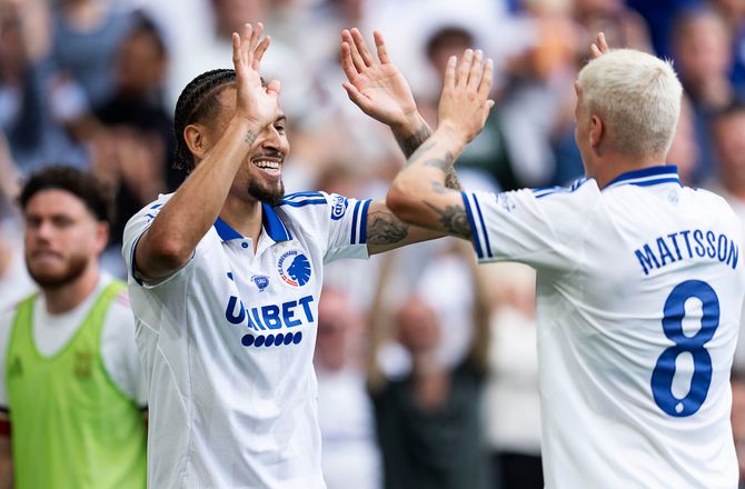3F Superliga -FCK ordnede Vejle på en halvleg