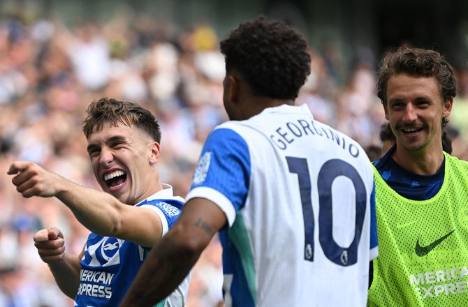 Premier League -Brighton stjal alle tre point fra City i sidste øjeblik