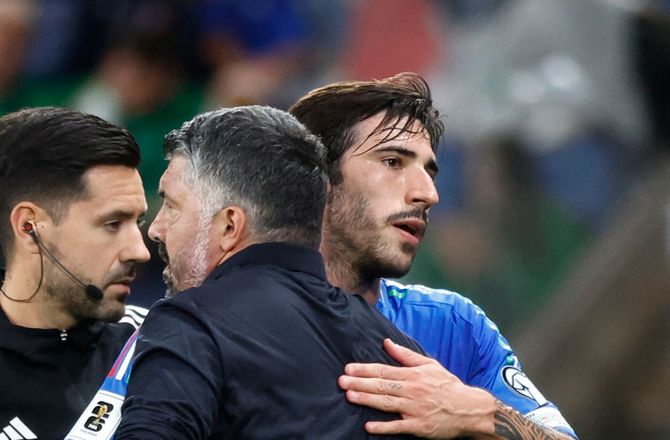 VM kval. UEFA -Tonali stortrives: Vi er 11 Gattusos på banen