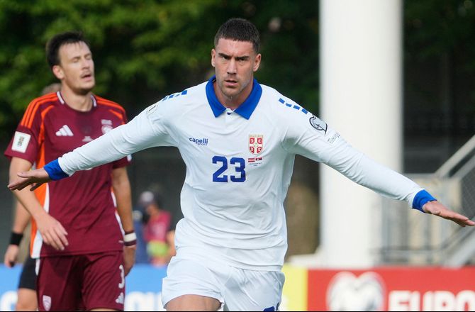 VM kval. UEFA -Vlahovic sørgede for serbisk pligtsejr