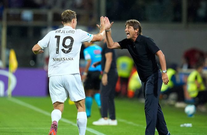 Serie A -Conte jubler over Højlund: Stor investering 