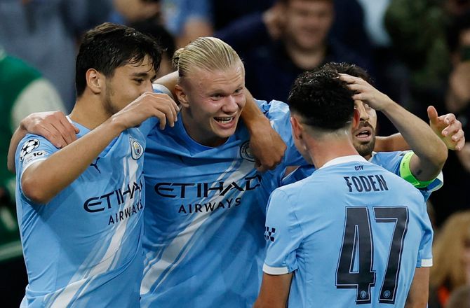 Champions League -Historiske Haaland nedlagde Højlund og co. 