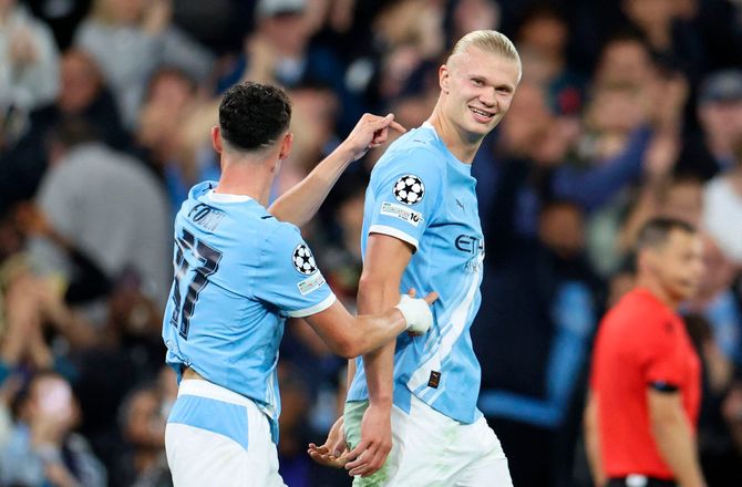Champions League -Foden hylder Haaland: Det er uhørt