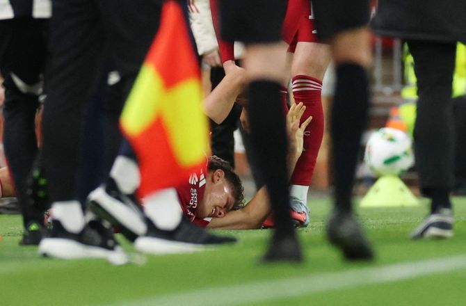 Carabao Cup -Liverpool-debutant meldes ude i måneder med skrækskade