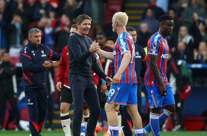 Premier League -Palace-manager hylder holdet: Bedste halvleg i min tid