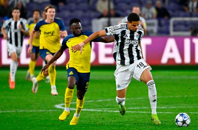 Champions League -Osula viste sig frem i Newcastles storsejr