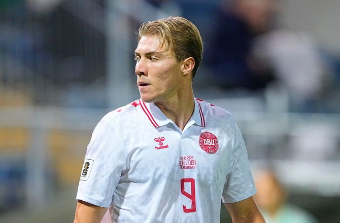 VM kval. UEFA -Nordmakedonien fremhæver Højlund: Han er farlig