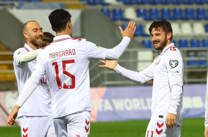 VM kval. UEFA -SLUT: Belarus - Danmark minut for minut