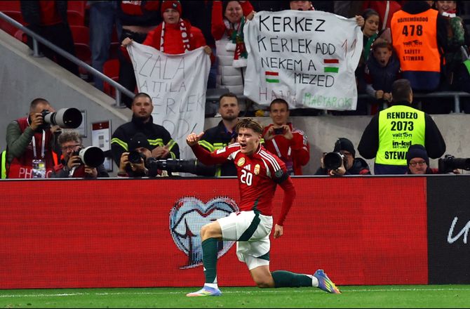 VM kval. UEFA -Ungarn slår Armenien og holder snor i Portugal