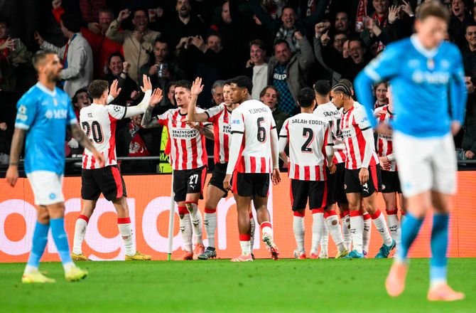 Champions League -Højlund-løse Napoli blev ydmyget
