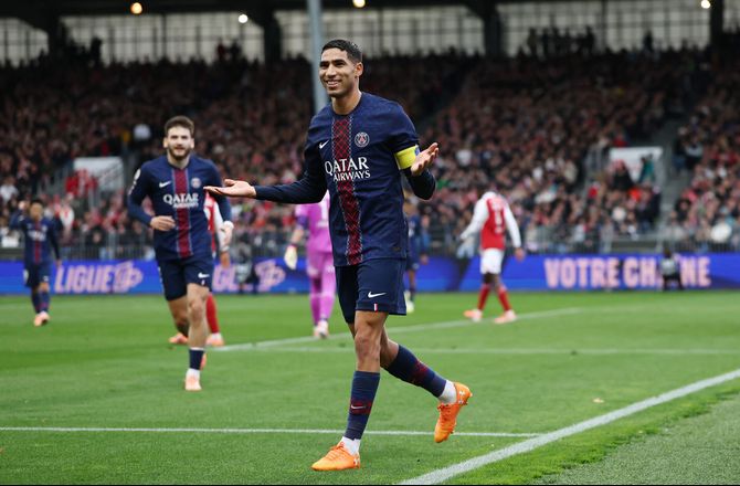 Ligue 1 -Hakimi strålede i PSG-sejr