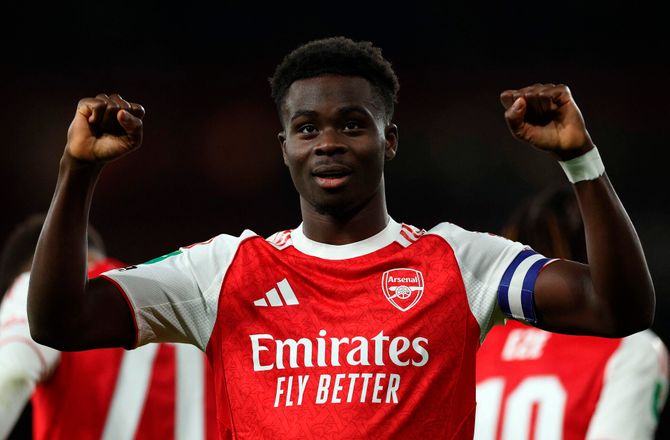 Premier League -Arsenal-boost: Saka klar til slutspurt