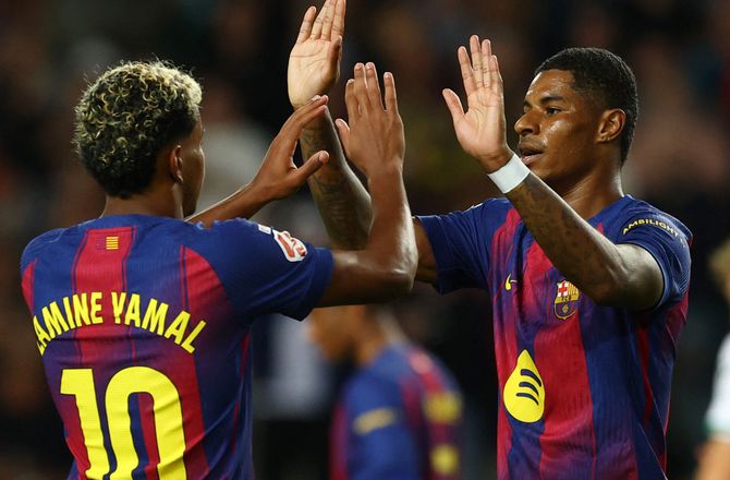 La Liga -Rashford med tordentræf i sikker Barca-sejr