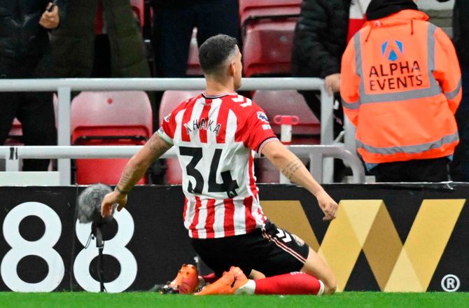 Premier League -Xhaka åbnede målkontoen i Sunderland 