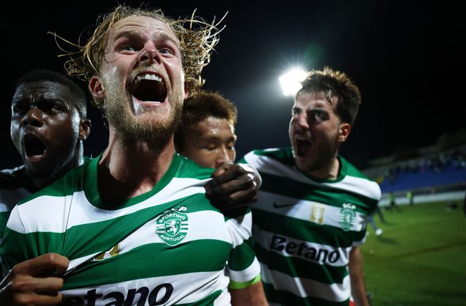 Primeira Liga -Stort drama: Hjulmand blev helten for Sporting 