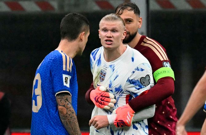 VM kval. UEFA -SLUT: Italien - Norge minut for minut