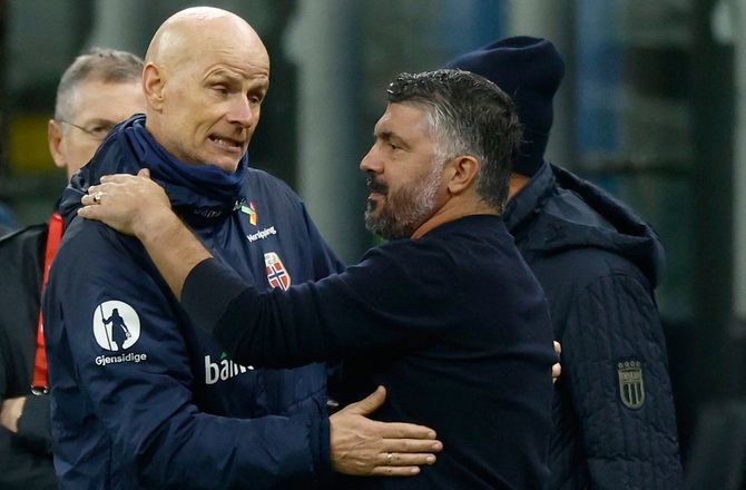 VM kval. UEFA -Gattuso ærgrer sig: Havde foretrukket en fodboldlektion fra Norge