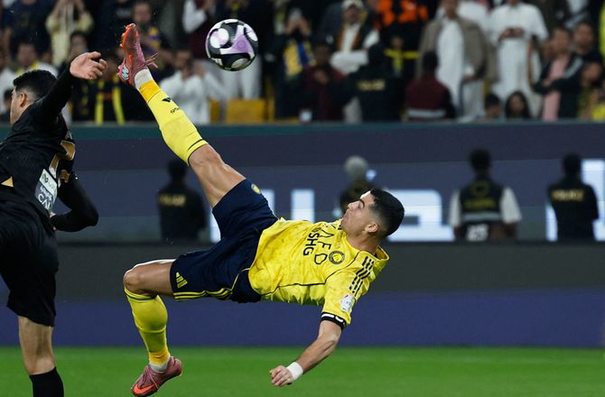 Saudi Pro League -Se her: Cristiano Ronaldo scorede på vildt saksespark