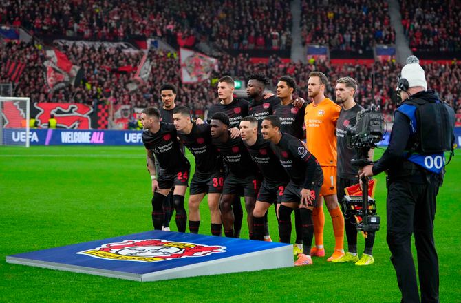 Champions League -Hjulmand-løse Leverkusen fik sent point mod Newcastle