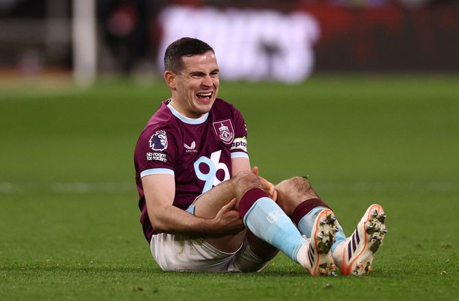 Premier League -Burnley-anfører ramt af korsbåndsskade