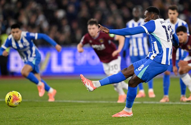 Premier League -Tre straffespark på et kvarter: West Ham og Brighton delte
