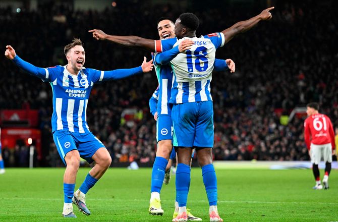 FA Cup -Brighton sendte United ud af FA Cuppen