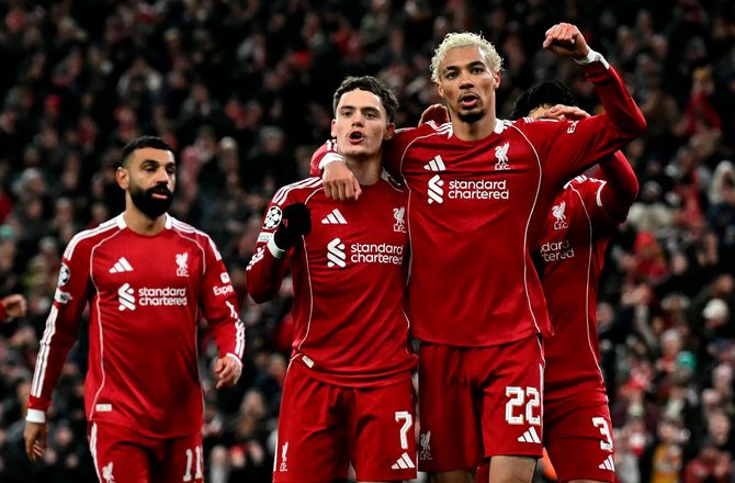 Champions League -Tenniscifre: Liverpool sikrer plads i top-8
