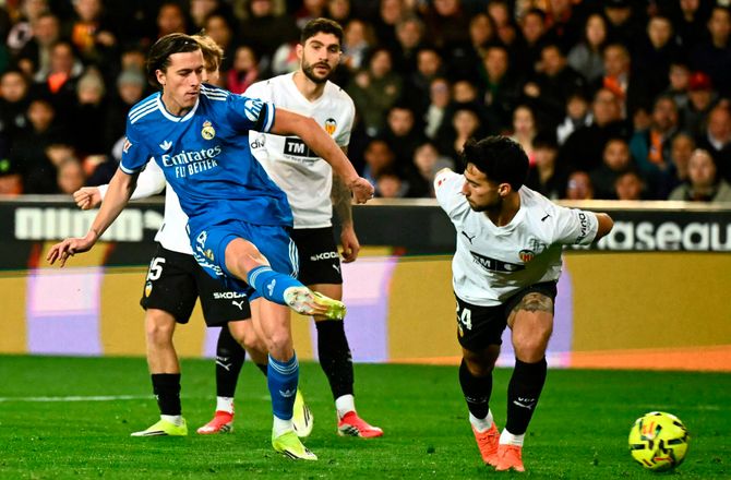 La Liga -Real Madrid pligtsejrede i Valencia