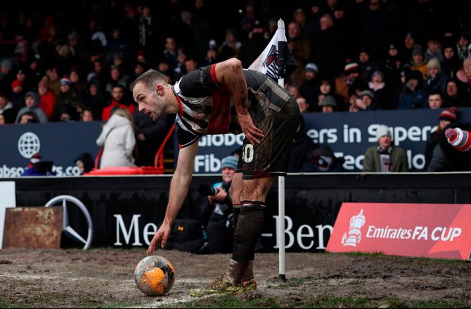 FA Cup -Grimsby inviterede til mudderkamp: Det var old school