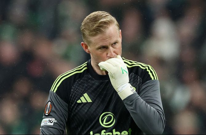 Premiership -Celtic-boss regner med Schmeichel på onsdag