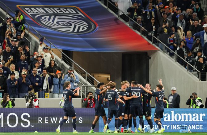 Major League Soccer -San Diego-danskere åbnede sæsonen med opvisning