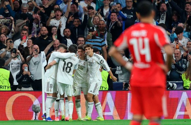 Champions League -SLUT: Real Madrid - Benfica minut for minut