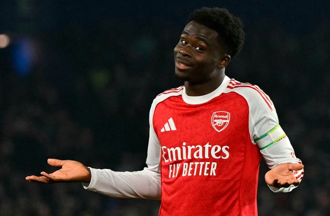 Premier League -Arteta med opfordring til Saka: Vind det for os