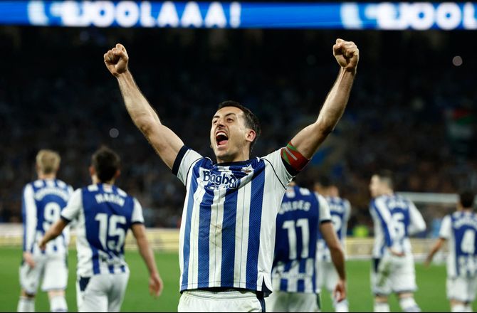 Copa del Rey -Real Sociedad er finaleklar til Atletico-brag